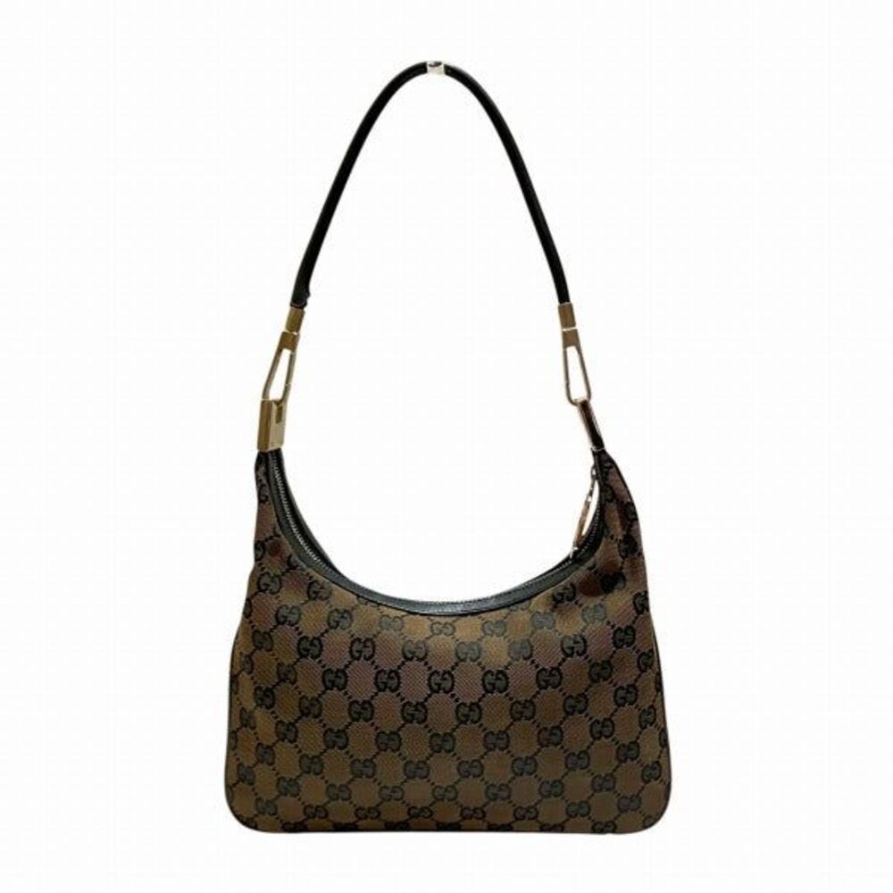 Gucci Canvas Leather Shoulder Bag - Picture 2 of 6